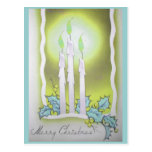 Vintage Candles Christmas Post Cards