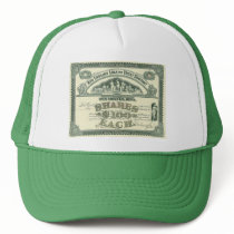 Vintage Capital Stock Certificate Trucker Hat