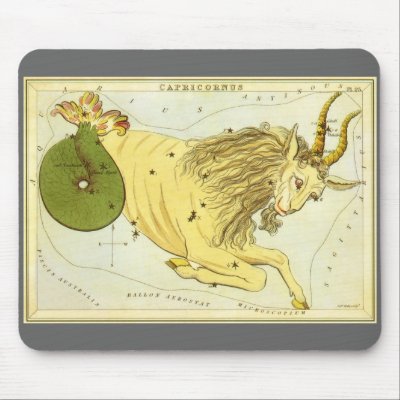 Vintage Capricorn mouse pads