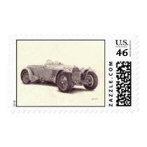 Vintage Car: Alpha Romeo 8C Postage Stamp