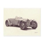 Vintage Car: Alpha Romeo 8C postcards