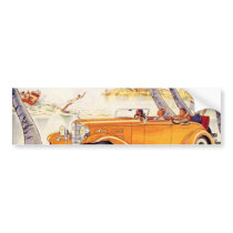 Vintage Car bumper stickers by YesterdayCafe Vintage Car bumper stickers