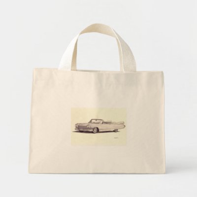 Vintage Car Cadillac Eldorado Tote Bag by Moses He