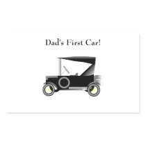 Vintage Car - Dad's First Car! stickers