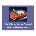 Vintage Car "Good Night, Irene!" Postcards