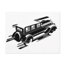 Vintage Car Greeting card postcards