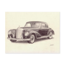 Vintage Car: Mercedes Benz 300S postcards by Moses_He Vintage Car: Mercedes Benz 300S postcards