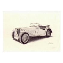 Vintage Car: MG TC business cards by Moses_He Vintage Car: MG TC business cards