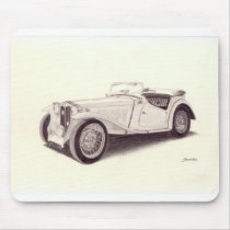 Vintage Car: MG TC Mouse Pad
