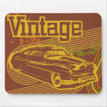Vintage car mouse pad