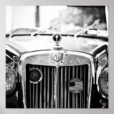 Vintage Car Poster by JuliaGoss Awesome vintage car spotted in a little 