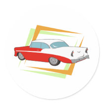 Vintage Car stickers