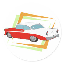 Vintage Car stickers