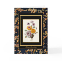 Vintage Card Floral Happy Birthday Ornate Frame by Zazzle_Vintage Vintage Card Floral Happy Birthday Ornate Frame