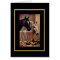 Vintage Card Horses Dogs