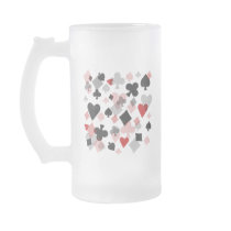 Vintage Card Suit Collage - Red & Black Coffee Mugs