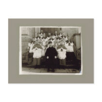 Vintage Cards - Catholic church Priest and boys postcards by oldcards Vintage Cards - Catholic church Priest and boys postcards