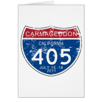 VINTAGE Carmageddon Worn Look Greeting Cards