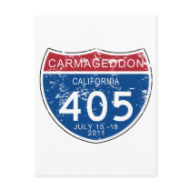 VINTAGE Carmageddon Worn Look Postcards