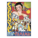 Vintage Carnival 1937 Panama Travel Poster posters