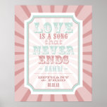 Vintage Carnival Love Poster