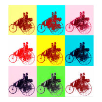 ViNTAGE CARS GATHERING POP ART Poster