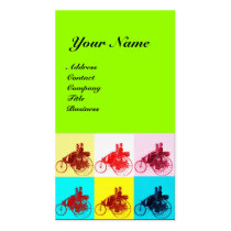 VINTAGE CARS POP ART / AUTO REPAIR AUTOMOTIVE BUSINESS CARD TEMPLATE