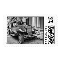 Vintage cars stamp