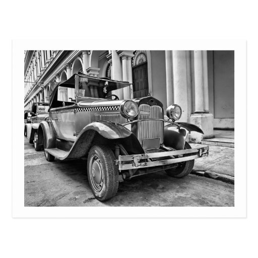 Vintage cars postcard Zazzle