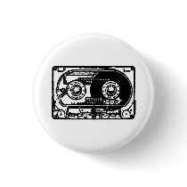 Vintage cassette buttons by Framexx Vintage cassette buttons