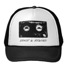 Vintage cassette design! trucker hats