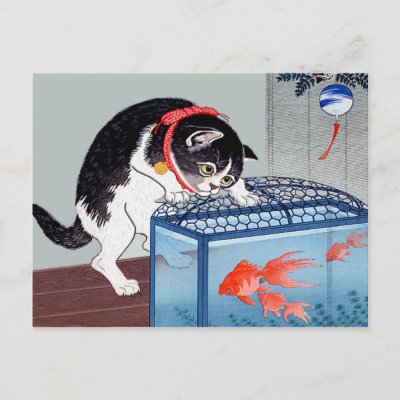 japanese cat painting