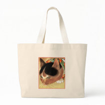 Vintage Cat Art: "Curious Kitty Cat" bags