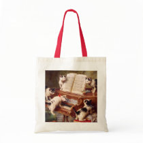 Vintage Cat Art:  Kittens' Recital Bag
