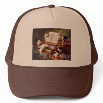 Vintage Cat Art:  Kittens' Recital Mesh Hat