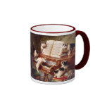 Vintage Cat Art:  Kittens' Recital Mugs