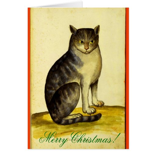 cat cards vintage cat card zazzle cat cards vintage cat card zazzle