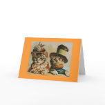 Vintage Cat Couple Anniversary Greeting Cards