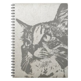 Vintage cat design notebook