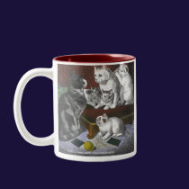 Vintage Cat Family mugs