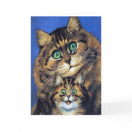 Vintage Cat Family Portrait Card