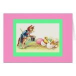 Vintage Cat Ringmaster & Easter Chicks Cards