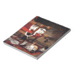 Vintage Cats by the fireplace Memo Pad