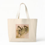 Vintage Cats on Bikes Canvas Bag
