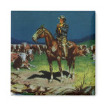 Vintage Cattle Rancher Magnet