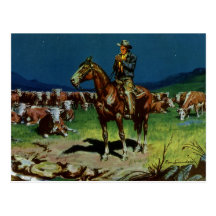 Vintage Cattle Rancher Postcards