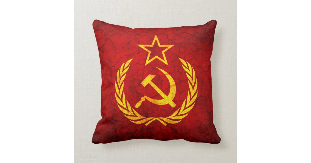 Vintage CCCP Flag Pillow Zazzle