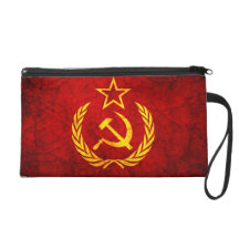 Vintage CCCP flag Wristlet Purses