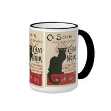 Vintage Ce Soir Le Chat Noir Poster Coffee Mug
