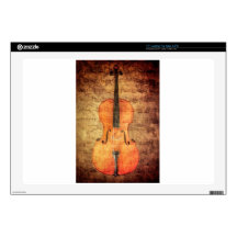 Vintage Cello Laptop Decals